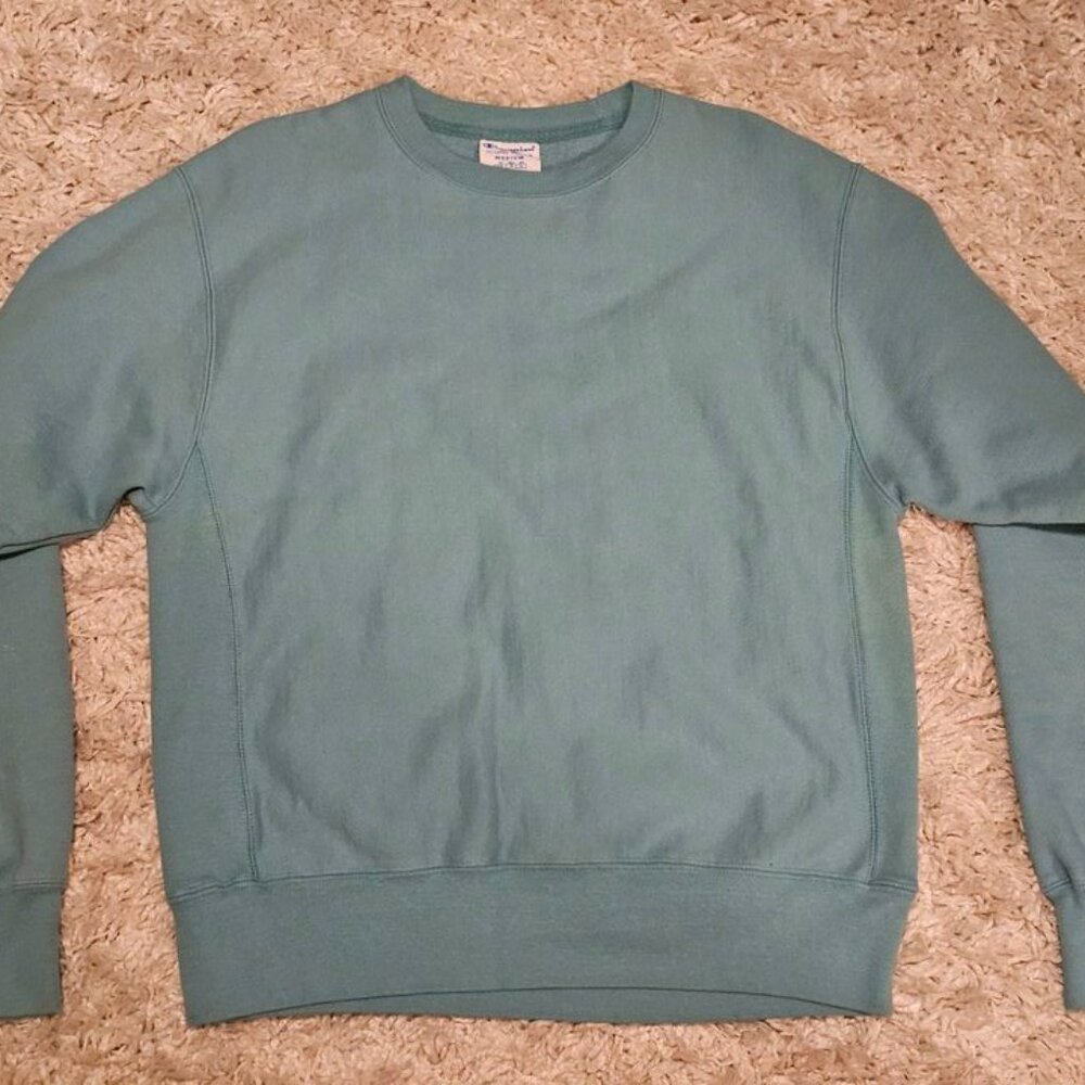 EUC Women's aqua Champion Sweatshirt (Size: medium )